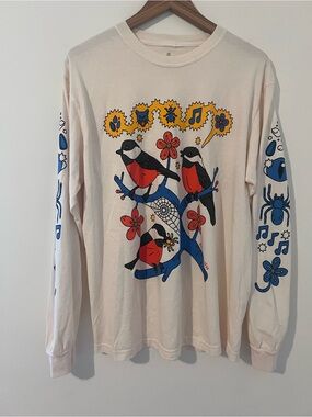 NWT Bird Collective Chickadee Long Sleeve Tee